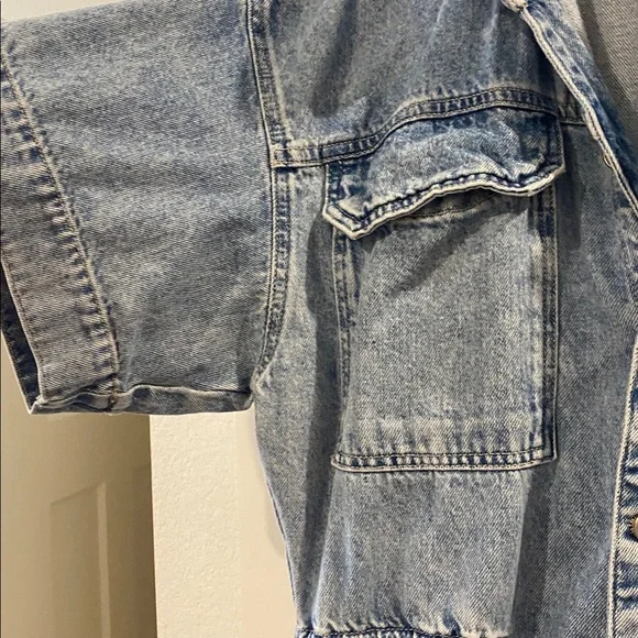 Free People Light Wash Denim Jumpsuit - Casual Women's One-Piece- XL - Picture 4 of 10